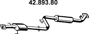 Средний глушитель выхлопных газов 42.893.80