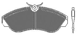 Комплект тормозных колодок, дисковый тормоз 6564
