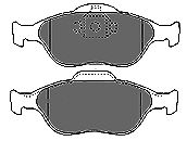 Комплект тормозных колодок, дисковый тормоз 6672