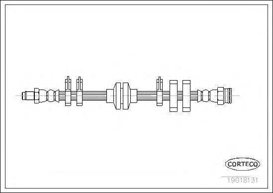 Tubo flexible de frenos 19018131