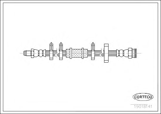 Tubo flexible de frenos 19018141