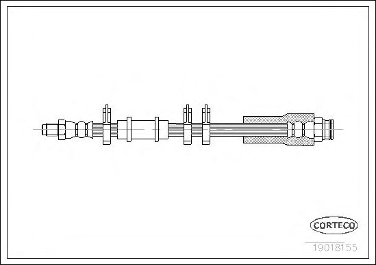 Tubo flexível de travão 19018155