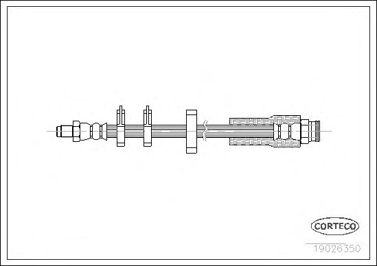 Tubo flexible de frenos 19026350