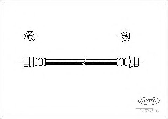 Tubo flexible de frenos 19032997