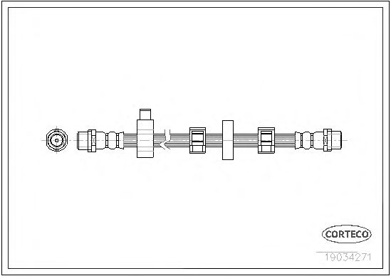 Tubo flexível de travão 19034271