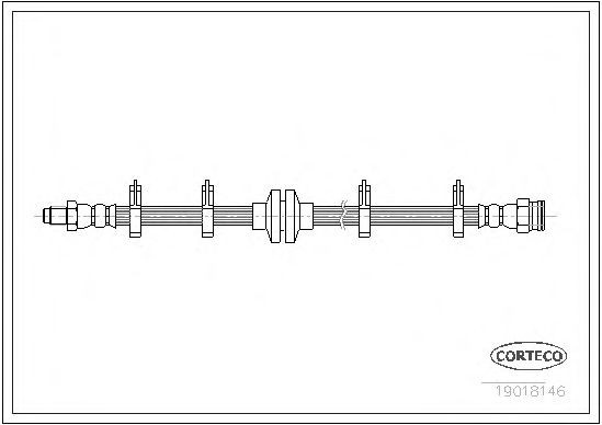 Tubo flexible de frenos 19018146