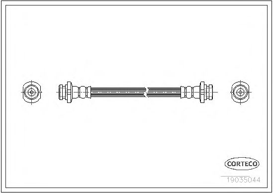Tubo flexível de travão 19035044