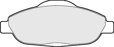Комплект тормозных колодок, дисковый тормоз BP1634