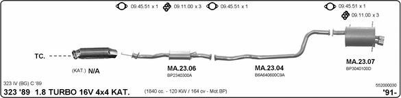Exhaust System 552000030