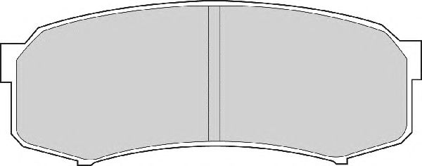 Комплект тормозных колодок, дисковый тормоз FD6698A