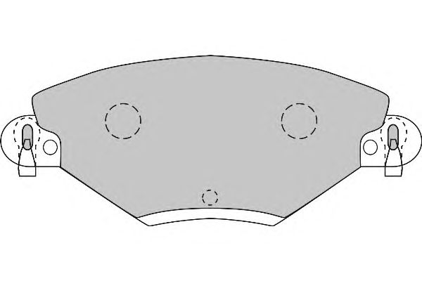 Комплект тормозных колодок, дисковый тормоз FD6875A