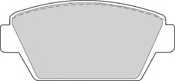 Bremsbelagsatz, Scheibenbremse FD6352A