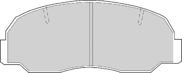 Комплект тормозных колодок, дисковый тормоз FD6353A