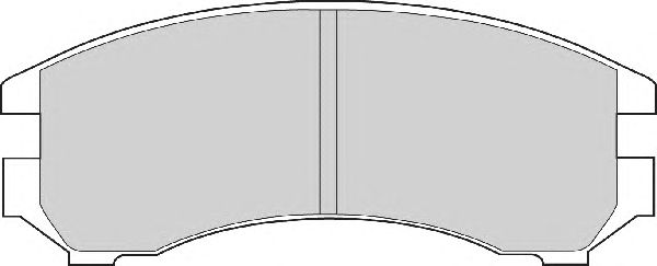 Комплект тормозных колодок, дисковый тормоз FD6356A