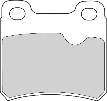 Комплект тормозных колодок, дисковый тормоз FD6276A