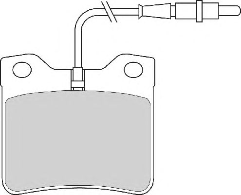 Комплект тормозных колодок, дисковый тормоз FD6210A