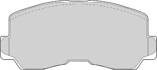 Комплект тормозных колодок, дисковый тормоз FD6704A