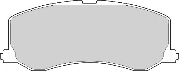 Комплект тормозных колодок, дисковый тормоз FD906A