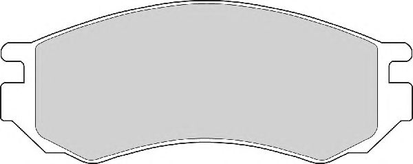 Комплект тормозных колодок, дисковый тормоз FD6658A