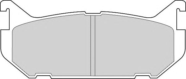 Комплект тормозных колодок, дисковый тормоз FD6649A