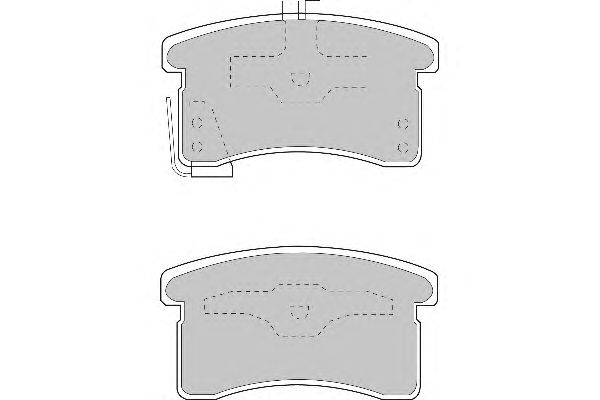 Комплект тормозных колодок, дисковый тормоз FD6935A