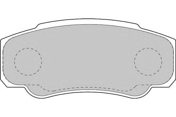 Комплект тормозных колодок, дисковый тормоз FD6897N