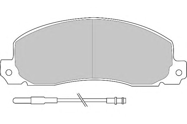 Комплект тормозных колодок, дисковый тормоз FD6091N