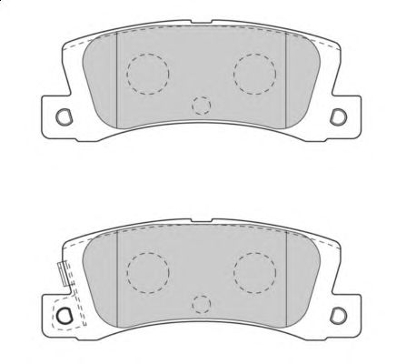 Комплект тормозных колодок, дисковый тормоз FD7461A