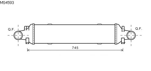 Interkoeler, tussenkoeler MS4593