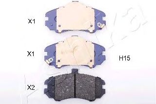Комплект тормозных колодок, дисковый тормоз 50-0H-H15