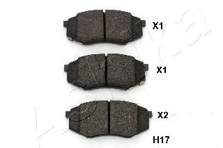 Комплект тормозных колодок, дисковый тормоз 50-0H-H17