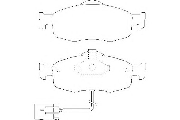 Комплект тормозных колодок, дисковый тормоз DBP240766