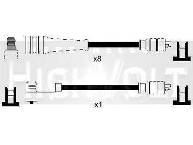 Комплект проводов зажигания OEF642