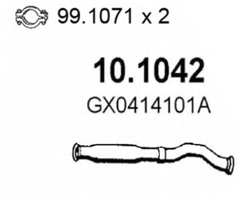 Exhaust Pipe 10.1042