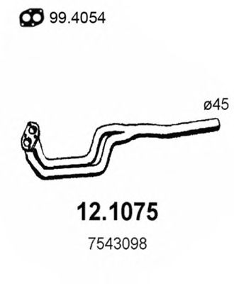 Exhaust Pipe 12.1075