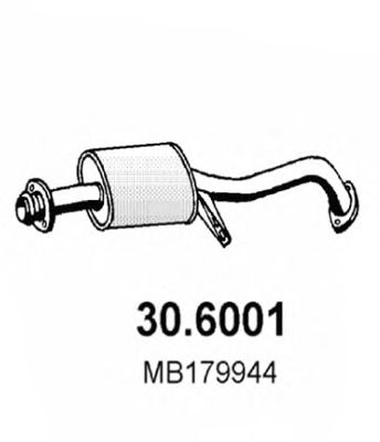 Mittelschalldämpfer 30.6001