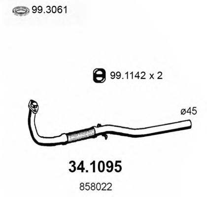 Exhaust Pipe 34.1095