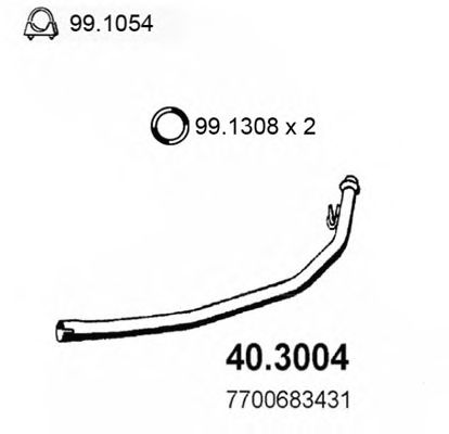 Abgasrohr 40.3004
