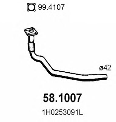 Exhaust Pipe 58.1007