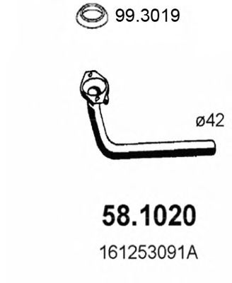 Exhaust Pipe 58.1020