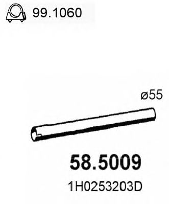 Tubo gas scarico 58.5009