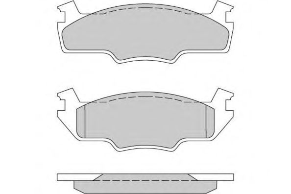 Комплект тормозных колодок, дисковый тормоз 12-0162