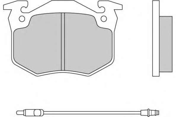 Комплект тормозных колодок, дисковый тормоз 12-0230
