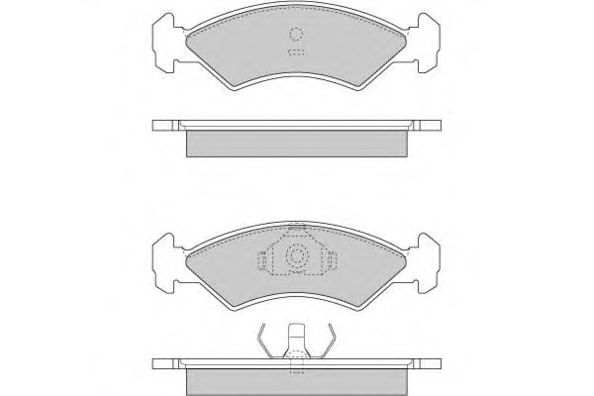 Комплект тормозных колодок, дисковый тормоз 12-0263