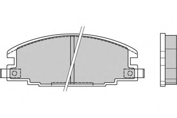 Комплект тормозных колодок, дисковый тормоз 12-0367