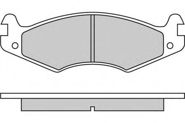 Комплект тормозных колодок, дисковый тормоз 12-0459