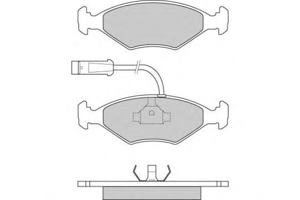 Комплект тормозных колодок, дисковый тормоз 12-0589
