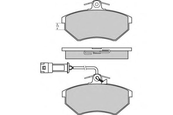 Комплект тормозных колодок, дисковый тормоз 12-0643