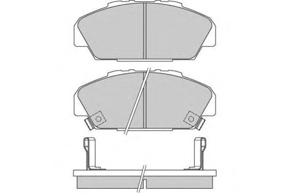 Комплект тормозных колодок, дисковый тормоз 12-0648
