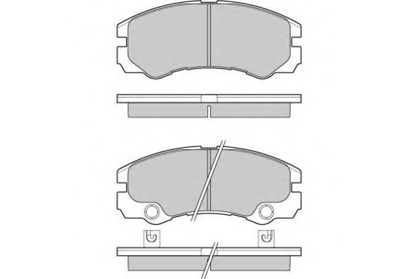 Brake Pad Set, disc brake 12-1052